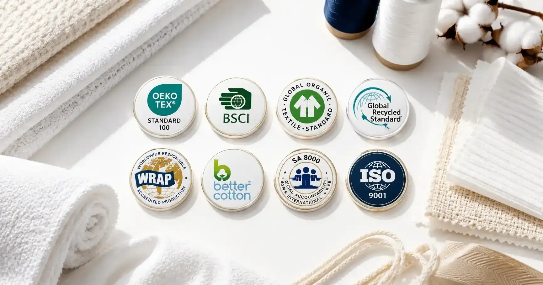 Certified textile factory network — GOTS, OEKO-TEX, BSCI and ISO 9001 certified manufacturers in Pakistan